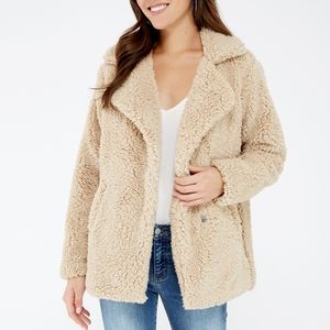 Silver Jeans Tan Teddy Jacket